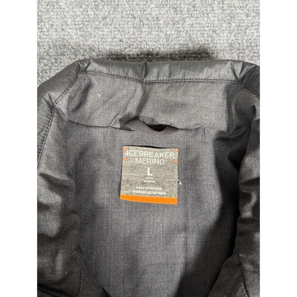 Icebreaker MerinoLoft Stratus X Jacket Mens Large Black Wool Down Insulated - Picture 7 of 14